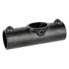 Rohrverbinder T-Verbinder lang schwarz 1 1/2