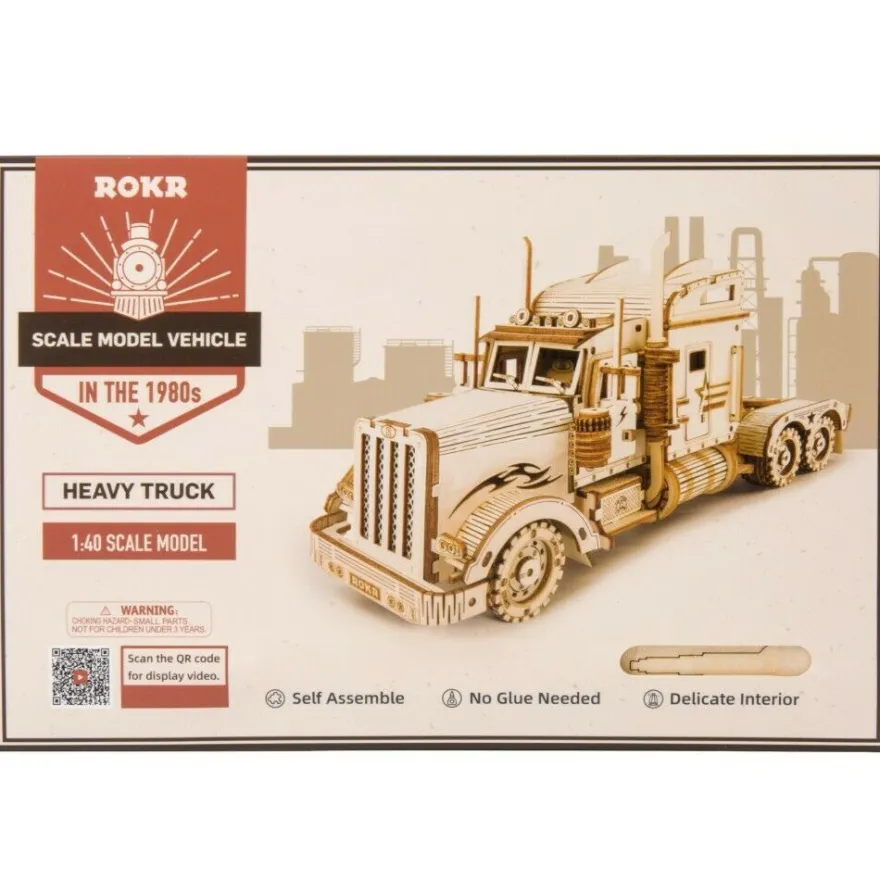ROKR 3D-Holz-Puzzle Heavy Truck