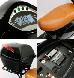 Rolektro Retro 45 kmh V.2021 Elektroroller 2000W E-Scooter 60km Reichweite Zulassung