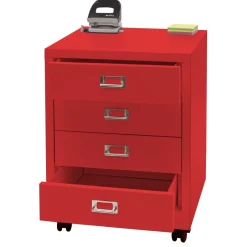 Rollcontainer HWC-L49, Schubladenschrank, Metall 55x40x41cm 4 Schubladen