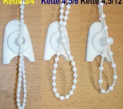Rollo Jalousie Halter Kettenhalter zum kleben weiß neu