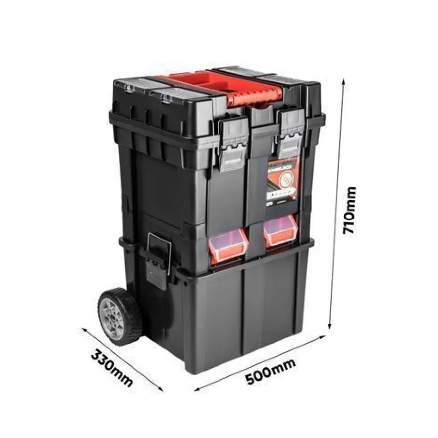 Rollwagen Werkzeugkoffer Werkzeugkiste Wheelbox HD Compact Werkzeugtrolley