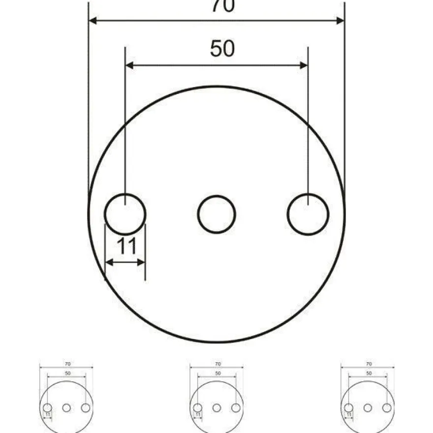 Ronde gelochte Ronden STAHL S235 JR roh gestanzt Platte 70 / 80 / 100 / 120 mm