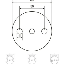 Ronde gelochte Ronden STAHL S235 JR roh gestanzt Platte 70 / 80 / 100 / 120 mm