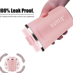 Rosa Edelstahl Kaffeebecher to go Thermobecher Doppelwand Isoliert 510ml