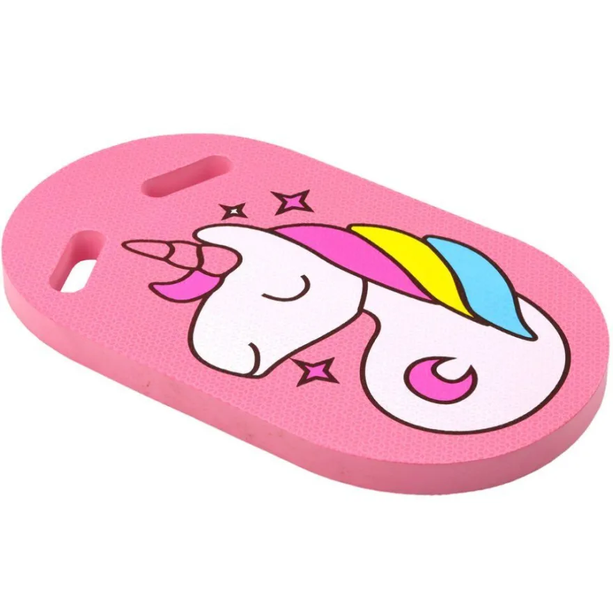 Rosafarbenes Einhorn-Schwimmbrett aus Schaumstoff