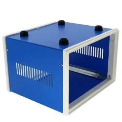 Rosfix Gehäuse Metall Blau – 115x310x285 mm | für Elektronikprojekte