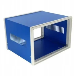 Rosfix Gehäuse Metall Blau – 115x310x285 mm | für Elektronikprojekte