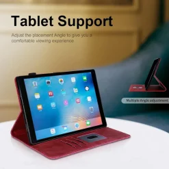 Rostsant Hülle für iPad 10. Generation (2022) 10,9 Zoll Rot in Lederoptik