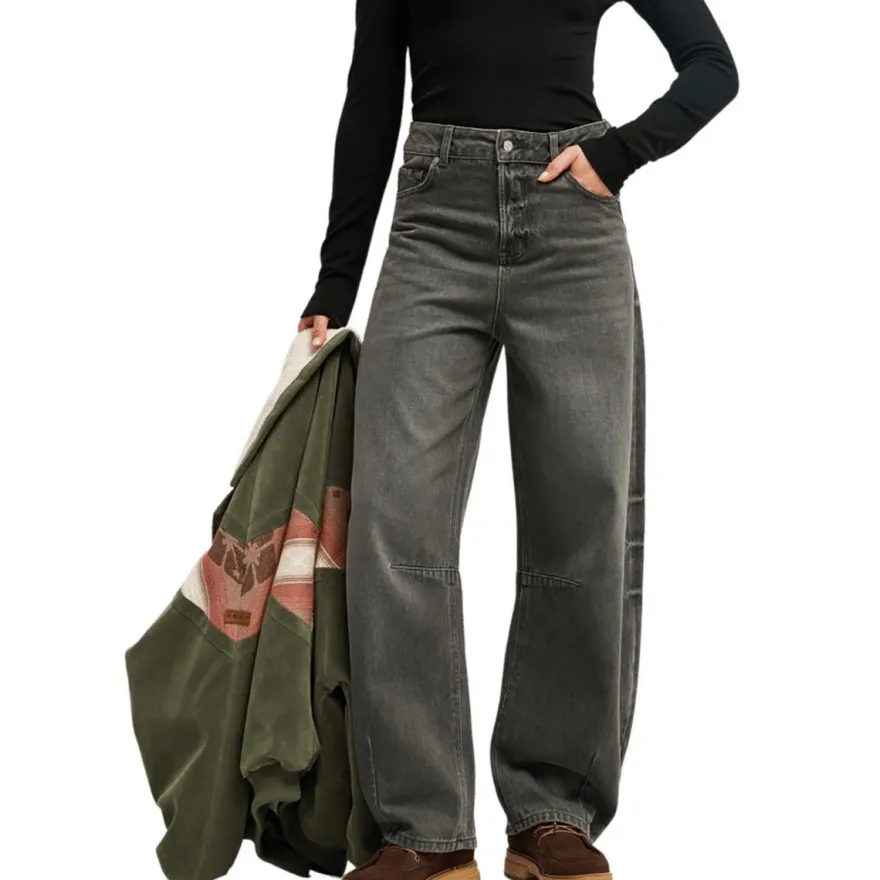 ROXY Women Jeans Hose Saltywater Glow dark palm vintage