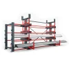 RR Industrietechnik Roll-Aus-Regal doppelseitig Typ RRS-DM mit 560mm Nutztiefe, 5 Eb