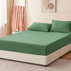 Ruikasi Spannbettlaken 90x200cm Grasgrün - Weiche Mikrofaser,