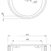 Runde Edelstahlspüle Ø51 cm – mit Armatur & Siphon-Set