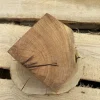 Rustikales Eichenholzstück 21x21x14cm, Auslauf, ein Stück, geschliffen und geölt