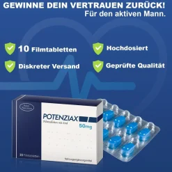 Saint Nutrition® Potenziax 50mg Filmtabletten - Potenzmittel rezeptfrei für Männer