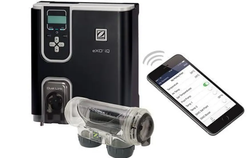 Salzelektrolyse Zodiac eXO iQ 18 Salzanlage 18 g/h bis 70m³ Chlorinator mit WiFi