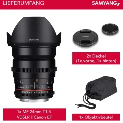 Samyang MF 24mm T1,5 Video DSLR II Canon EF