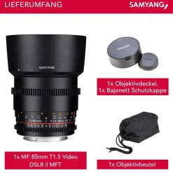Samyang MF 85mm T1,5 Video DSLR II MFT