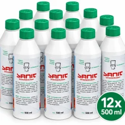 SANIT Urinsteinlöser 12 x 500ml beseitigt hygienisch sauber Urinstein, Rost oder Kalk