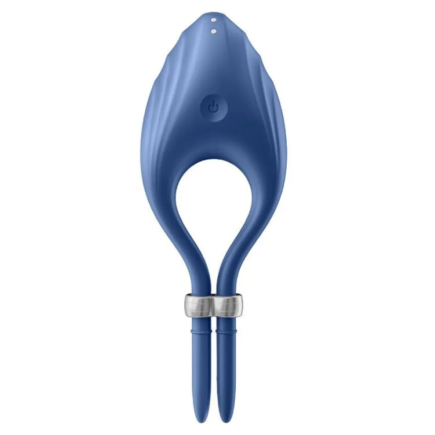 Satisfyer Duelist verstellbarer Penisring mit Vibrator aus Silikon
