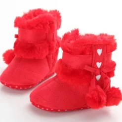 Saugling Stiefel Pluschgekleidet Warme Schuhe Kleinkind Mode Boden