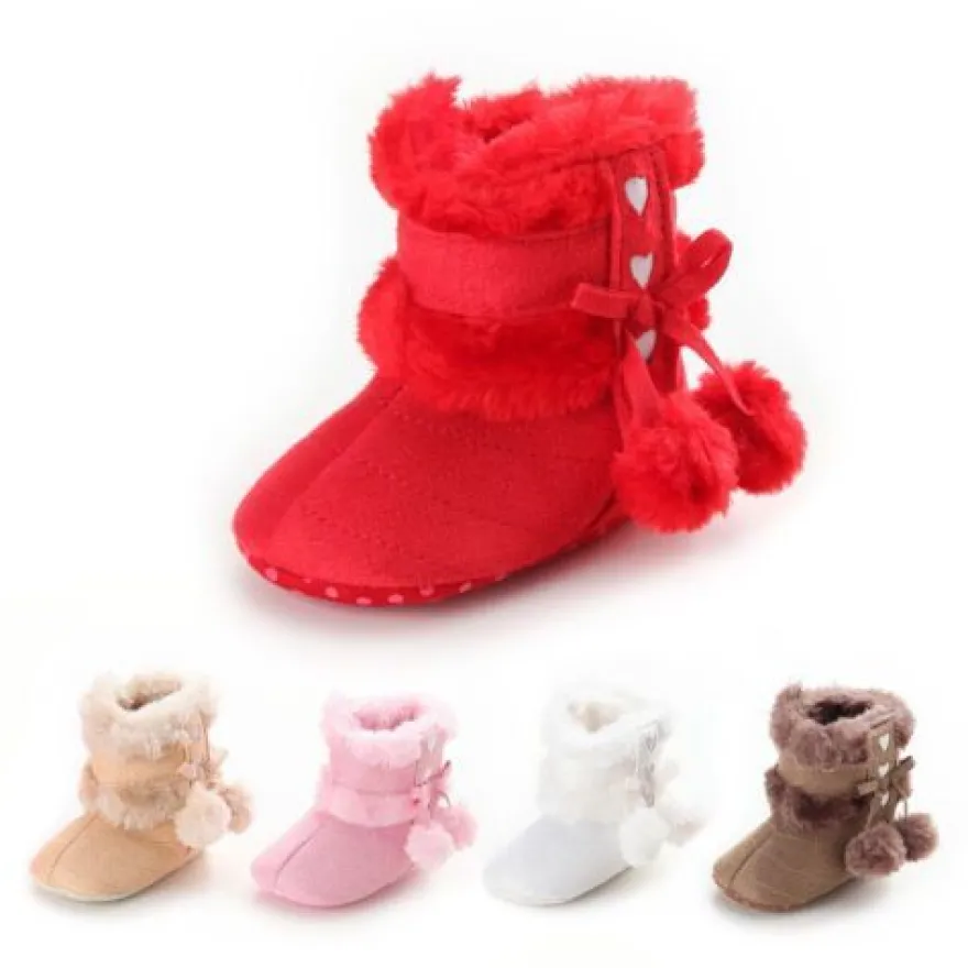 Saugling Stiefel Pluschgekleidet Warme Schuhe Kleinkind Mode Boden