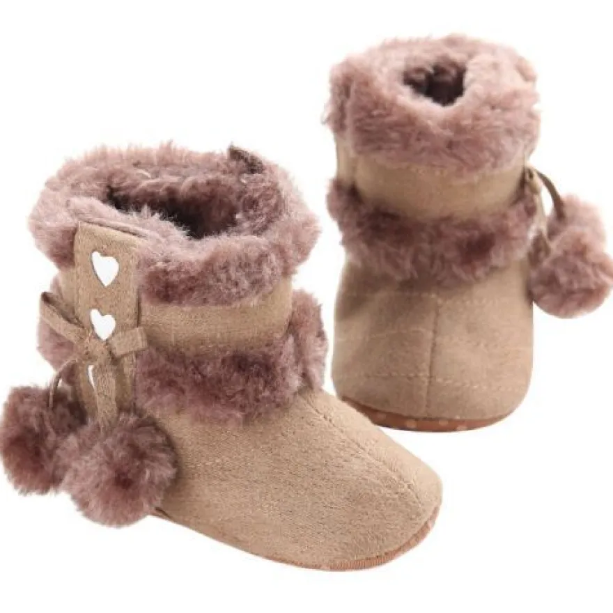 Saugling Stiefel Pluschgekleidet Warme Schuhe Kleinkind Mode Boden
