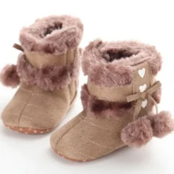 Saugling Stiefel Pluschgekleidet Warme Schuhe Kleinkind Mode Boden