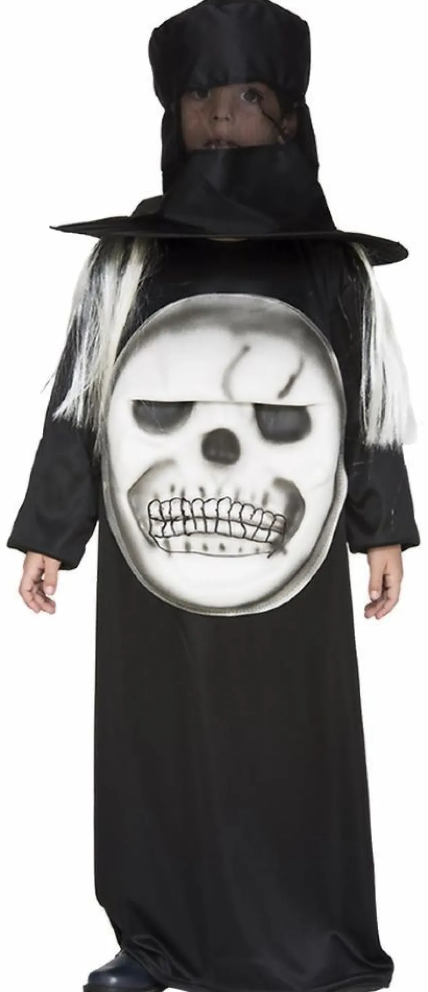 schauriges Kinder Kostüm Totenkopf o. Monster 7-12 J. Jungen Mädchen Halloween