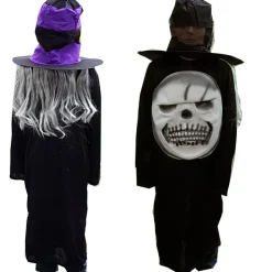schauriges Kinder Kostüm Totenkopf o. Monster 7-12 J. Jungen Mädchen Halloween