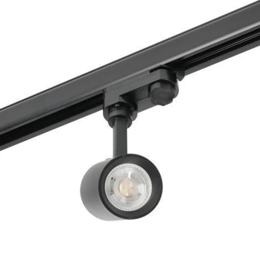 Schienensystem Komplett-Set 2x2m+2x1m Schiene, 4x L-Verbinder, 10x Lampe Schwarz