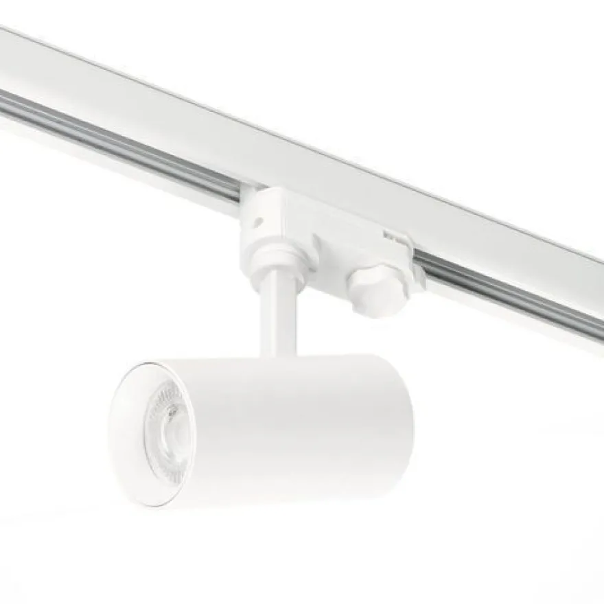 Schienensystem Komplett-Set 1m + 2m + 2m 14xLampe T-Verbinder Netzteil, Kappe Weiß