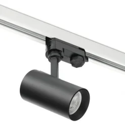 Schienensystem Komplett-Set weiße Schiene 2m+1m, 5x L-Lampe Schwarz, L-Weiche