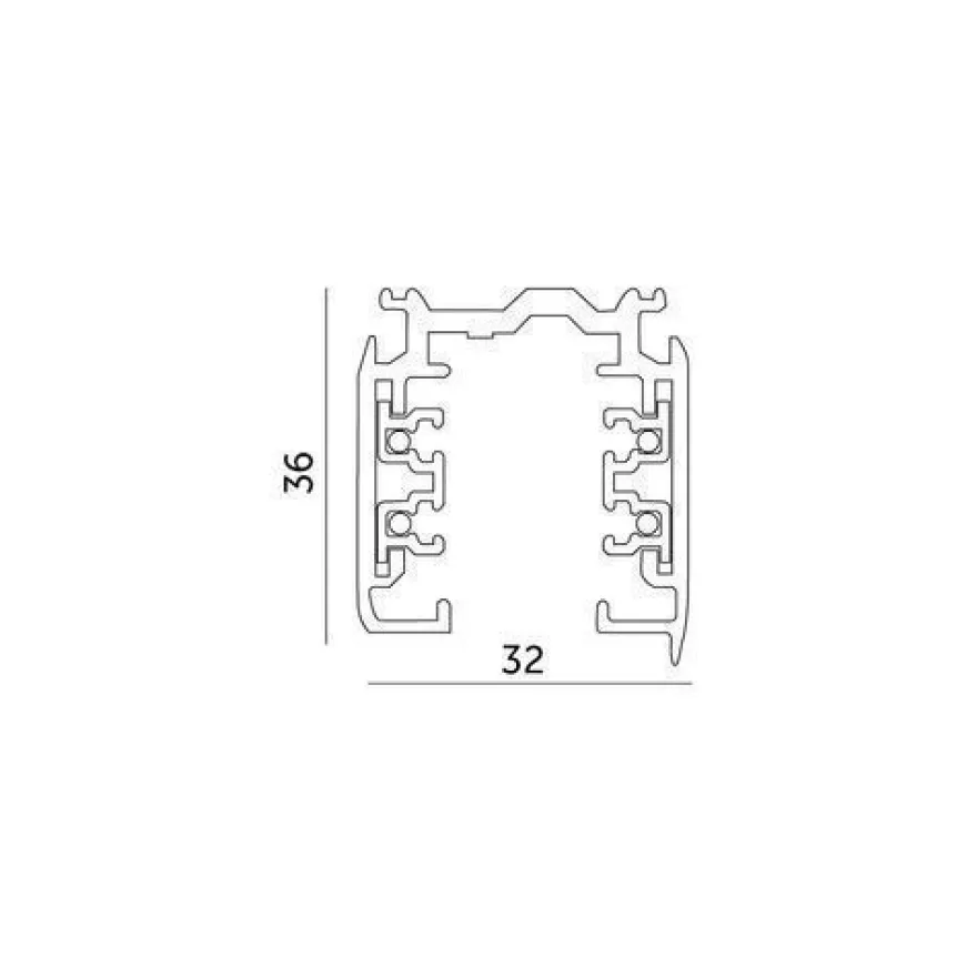 Schienensystem Komplett-Set weiße Schiene 2m+1m, 5x L-Lampe Schwarz, L-Weiche