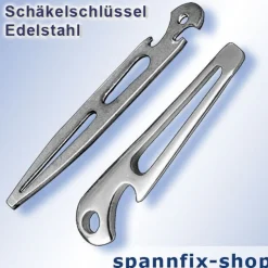 Schäkelschlüssel Rundschäkel A4 Edelstahl Schäkel Niro Schnappschäkel V4A Kette