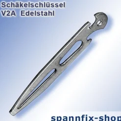 Schäkelschlüssel Rundschäkel A4 Edelstahl Schäkel Niro Schnappschäkel V4A Kette