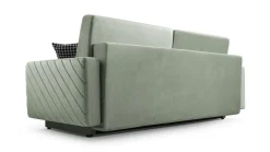 Schlafsofa California Schwarz mit Schlaffunktion und Bettkasten Couch für Wohnzimmer