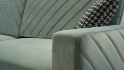 Schlafsofa California Schwarz mit Schlaffunktion und Bettkasten Couch für Wohnzimmer