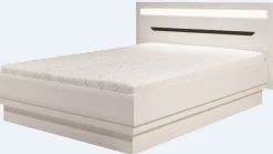 Schlafzimmer komplett weiß hochglanz IRIS Set C Schwebetürenschrank Bett Kommode