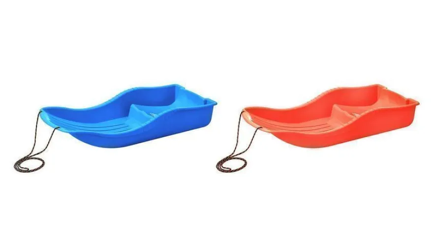 Schlitten Kinderschlitten Rodel Winter Schnee rot SNOW