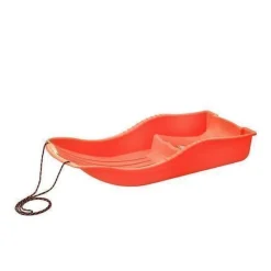 Schlitten Kinderschlitten Rodel Winter Schnee rot SNOW