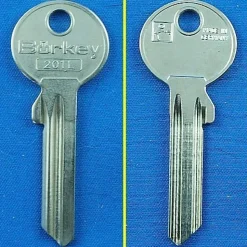 Schlüsselrohling Börkey 201 L für verschiedene CES, Boda, Fuhr, Giesche, Hörmann --->