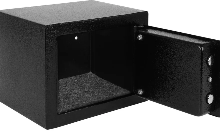 Schlüsselsafe Tresor A5 Schlüsselbox Safe Stahl Schwarz mit 3 Schlüsseln