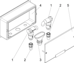 Schlösser Armaturen Rohrbeluefter Bauform E, 2-FACH Unterputz, 1/2