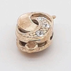Schmuckschließe 9915 Schmuckverschluss Ketten-Armbandverschluss Oval Silber vergoldet