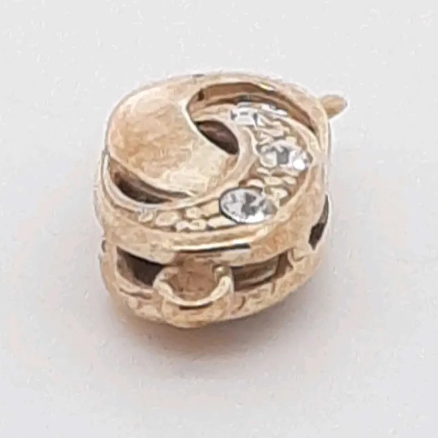 Schmuckschließe 9915 Schmuckverschluss Ketten-Armbandverschluss Oval Silber vergoldet