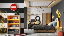 Schrank Qubic QB-05 Jugendzimmerschrank Kommode Hochschrank LED