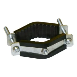 Schraubrohrschelle Universal mit M6-Gewindest?tze, f?r Rundrohr 35 - 70 mm