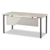 Schreibtisch ohne Schubladen Beige Modern Tisch mit Metallgestell