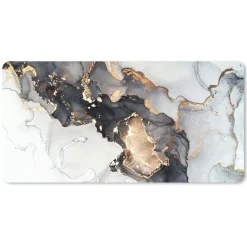 Schreibtischunterlage - Marmor - Roségold - Schwarz - Weiß - 80x40 cm - Mauspad
